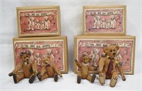 4 pcs Boyd's The Shoe Box Bears - Movable