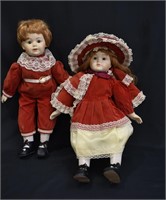 2 pcs Vintage Porcelain Dolls (Germany)