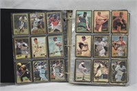 Large Binder Vintage Baseball Hockey Cards Lot