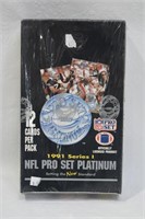 Sealed 1991 NFL Pro Set Platinium Football Packs
