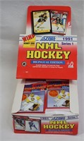 1991 Score Box Hockey Wax Packs - Series 1