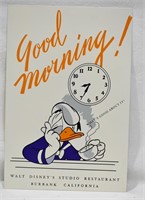 Disney's Donald Duck Ltd Ed 70th Birthday Sign