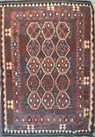 Turkish Kilim, 5’6”x 8’, Wool