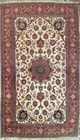 Persian Isfahan Rug,Silk&Wool on Silk 480-500 kpsi