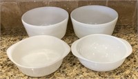 Vintage bakeware - 1st 2 bowls are glassbake