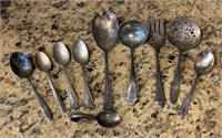 Antique silver plated silverware
