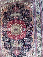 Hand Knotted Turkish Rug, Kashan, 11’10”x8’6” Wool