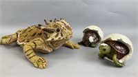 Horned Lizard & Sea Turtles