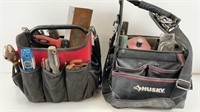Two Husky Tool Bags with Tools