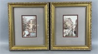 Pair of Framed Venetian Prints