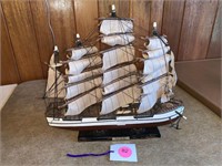 WOODEN SAIL BOAT MODEL