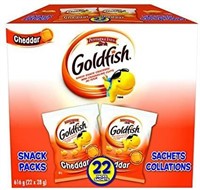 Goldfish Cheddar Crackers, 22 Snack Packs, 28g