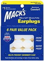 As is Mack's Pillow Soft Silicone Earplugs Value
