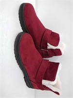 Burgundy Suede Boots size EUR 40