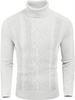 New- XL Men's Slim Fit Turtleneck Sweater Casual