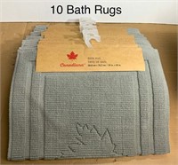 Lot of 10 Canadiana Bath Rugs