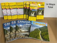 Lot of Canada Maps & Atlases