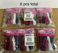 6 Packs of Assorted Braiding Cord