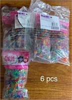 6 Packs of Translucent Craft Beads