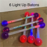 6 pack of "Light Up" Batons