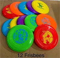 Pack of 12 Frisbees (Great for Snow Golf too!)