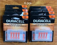 6 pc Lot of Duracell Batteries