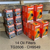 Lot of FRAM Oil Filters