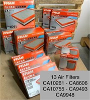 Lot of FRAM Air Filters