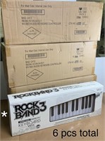 Lot of 6 "Rock Band 3" Wii Wireless Keyboards