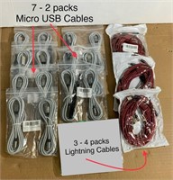 Lot of USB & Lightning Cables