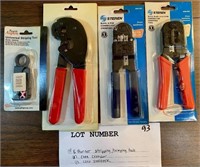 Ethernet crimping and stripping tools