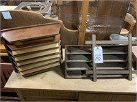 Wood File Holders and Picture Frame