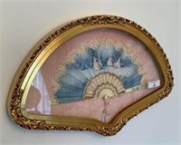 Glass Encased Hand Fan Display