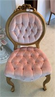 Rose Back Upholstered Side Chair