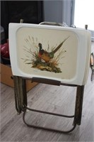 Vintage TV Trays & Stand