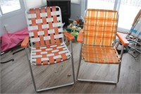 2 Aluminium Lawn Chairs