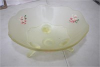 Early 1900`s Frosted Footed Fruit Bowl