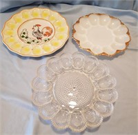 Vintage Egg Platters