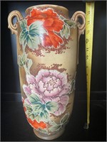 Large Nippon? Moriage Floral Vase