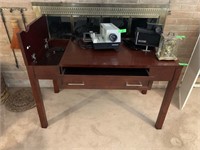 NICE LITTLE DESK W BUILT IN CHARGING PORTS