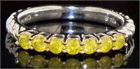 Genuine 1/2 ct Fancy Yellow Diamond Ring