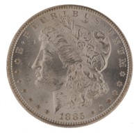1885 Philadelphia Choice BU Morgan Silver Dollar