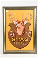 STAG TOBACCO EVER-LASTING-LY GOOD CARDBOARD ADV.