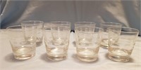 Mid Century Etched Lowball Glasses
