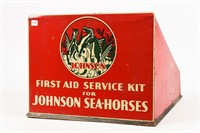 JOHNSON SEA-HORSES METAL FIRST AID SERVICE KIT