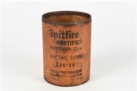 RARE SPITFIRE FORTIFIED MOTOR OIL IMP. QT. CAN