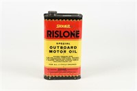 SHALER RISLONE OUTBOARD MOTOR OIL IMP. QT. CAN