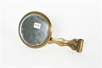 EARLY 1920'S BRASS AUTOMOBILE REAR VIEW MIRROR