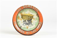 THE "DOMESTIC" IT STANDS AT THE HEAD TIN PIN TRAY