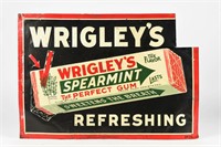 WRIGLEY'S GUM REFRESHING SST EMBOSSED SIGN